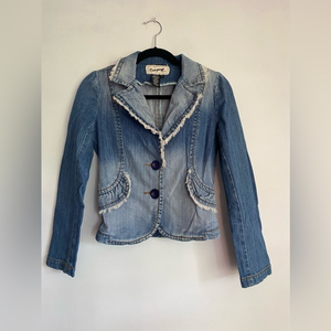 Rampage Ladies Vintage Ombre Denim Jacket Size‎ S